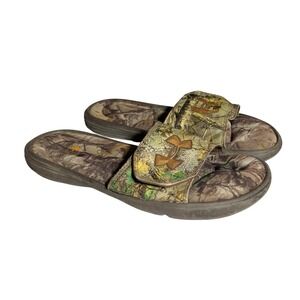 Under Armour Realtree Camo Slide Sandals Men's Size 9 Comfort Casual Outdoor